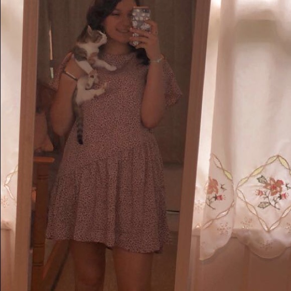 SHEIN Dresses & Skirts - Blush pink Shein dress, with cheetah print